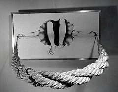 1971 - Maedchen mit Springseil-Bleistiftzeichnung - Seil - Objekt